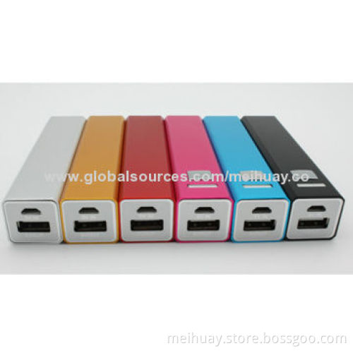 Mobile Power Bank, 1,800, 2,600mAh (Samsung Galaxy), 18650 Battery Cell